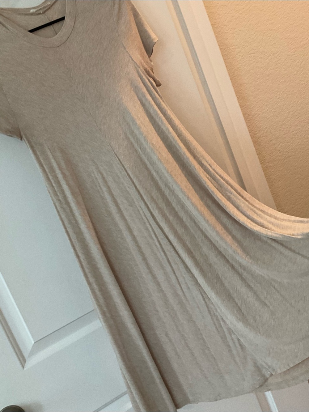 Beige Swing T-Shirt Dress